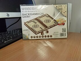 Backgammon Short - 3D drevene puzzle