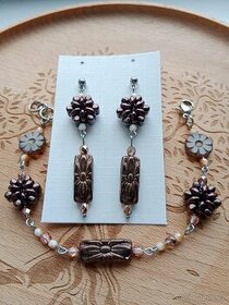 Sada korálkových šperků - vyrobena z českých korálků - No.25