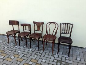 Ohýbané židle "thonetky" po renovaci