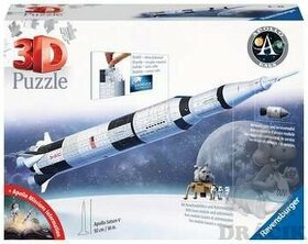 3D puzzle cca 1m vysoká Vesmírná raketa Saturn V