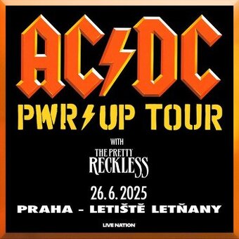 2x vstupenka (stání B) na AC/DC POWER UP TOUR PRAHA
