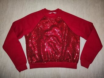 Červená mikina H&M 164 - 1