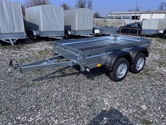 Přívěsný vozík dvouosý 252x130 cm, sklopný, 130km/h