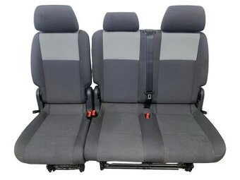 Sedačky zadní 2+1 šedá látka VW Caddy 1T1 kombi r.v. 2009