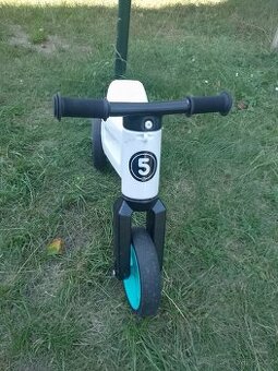 Odrážedlo Funny Wheels 2 v 1 bílé / tyrkysové - super stav