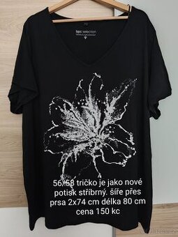 Moc pěkné tričko vel. 56/58
