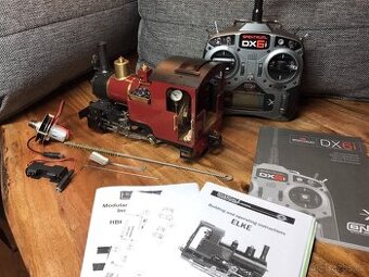 Parní lokomotiva na uhlí, rozchod 2 m, 45 mm