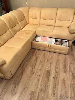 Luxusní a pohodlná rohová sedačka z mikrosemiše