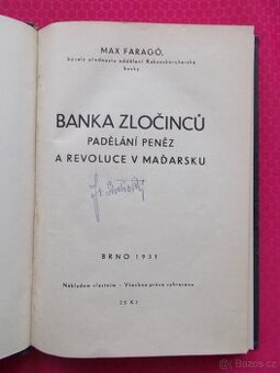 Banka zločinců. Padělání peněz...( rozfoceno 9 x )