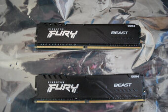 RAM Kingston Fury (dříve HyperX) DDR4 16GB (2×8 GB) – 3600 M