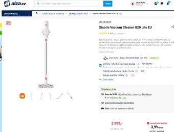 Xiaomi Vacuum Cleaner G20 Lite