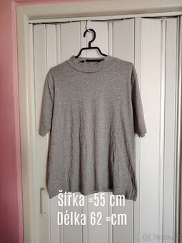 Šedé bavlněné tričko