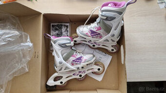 Dívčí Fitness kolečkové brusle nastavitelná velikost 28-32