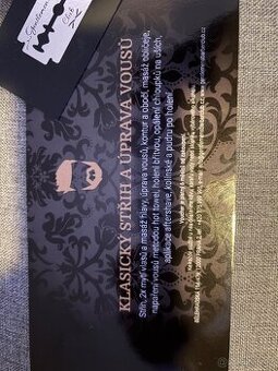 Voucher GentlemansBarberClub-Klasický střih a úprava vousů