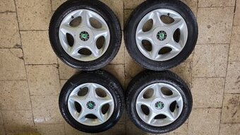 4x alu disky 5x100 R14, letní pneu