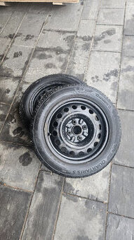 Prodám 2ks disk+pneu C1,107,Aygo