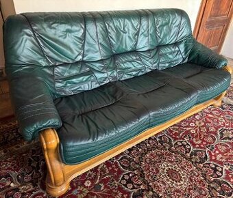 Rustikální kožená sedačka,6086