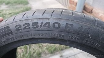 Prodám 2xks pneu Continental 225/40/R18 Y letní