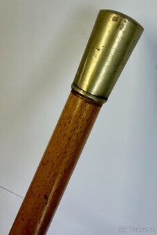 Starožitná hůl špacírka rovná TOP kousek pro znalce