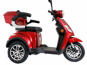ECONOMY Elektrický vozík pro seniory MSENIOR 1000 W červená