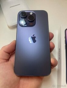 iPhone 14pro deep purple 128gb top stav
