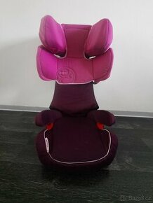 Růžovo fialová autosedačka pro holky - 1