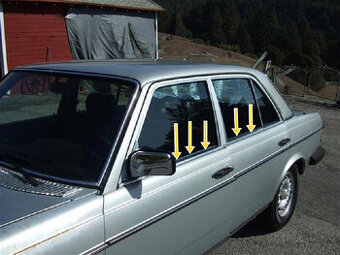 mercedes W123 sametky vnější