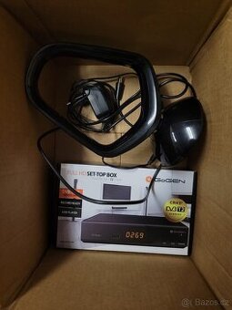 Anténa,set top box,USB externí CD/DVD přehrávač, vypalovačka