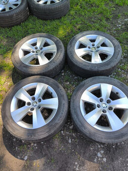 4x originalní alu škoda (5x100) letní 185/60 r15