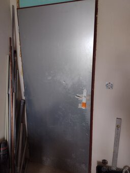 Plechové dveře, 80 L, pozinkované. 860 x 2040 mm - 1