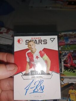 Kartička z České ligy  Jan bořil podpis 06/99