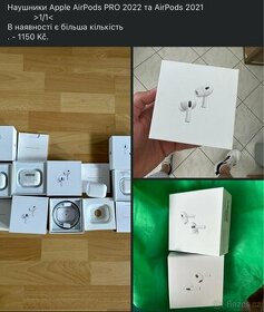Sluchátka Apple AirPods PRO 2022 a AirPods 2021 >1/1