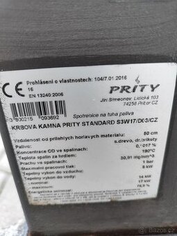 Krbove kamna z výměníkem 17kw
