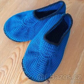Háčkované mokasíny Handmade, 210 mm