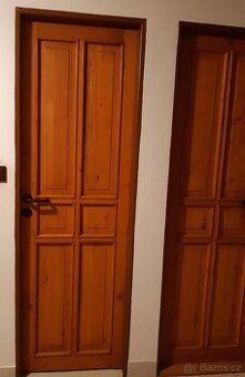 Dřevěné dveře do kovových zárubní.