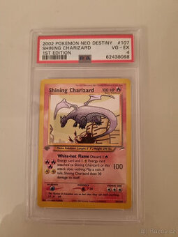 VELMI VZÁCNÁ PSA 4 1. edice 2002 Neo Destiny Shining Chariza