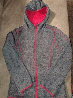 Chlupatá teplá mikina, bunda vel. 146/152 (10-12let)