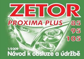 NÁVOD K OBSLUZE ZETOR PROXIMA PLUS A POWER