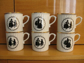 Retro hrnečky Rokoko