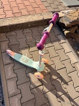 Dětská koloběžka se 3 kolečky B1 500 bílo-mátová