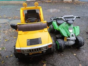 Elektrické auto + čtyřkolka