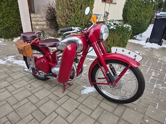 Jawa 250/11 FJ r.v. 1948 povodný jeden kus