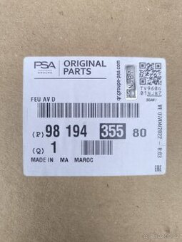 Pravé LED světlo Citroen Berlingo K9