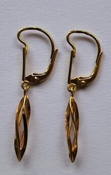 Zlaté dámské náušnice 14kt 585/1000.