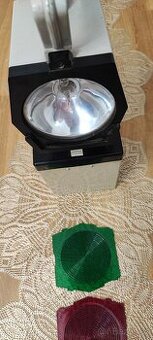 Retro přenosná signalizační lampa – červená / zelená