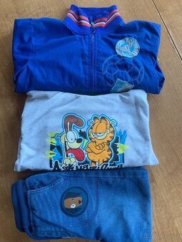 Chlapecká bunda, mikina a rifle vel 98