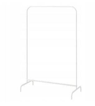 IKEA MULIG Věšák na oblečení, bílý, 99 x 152 cm, kovový