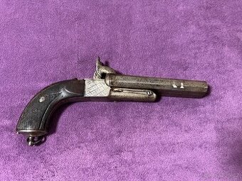 Velká Dvouhlavňová Pistole Lefoš / Lefaucheux - 15,5 mm