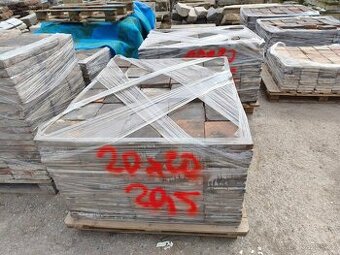 Stará cihlová dlažba, půdovka, půdovky, 42,1 m2