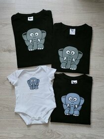 Rodinný set triček ELEPHANT